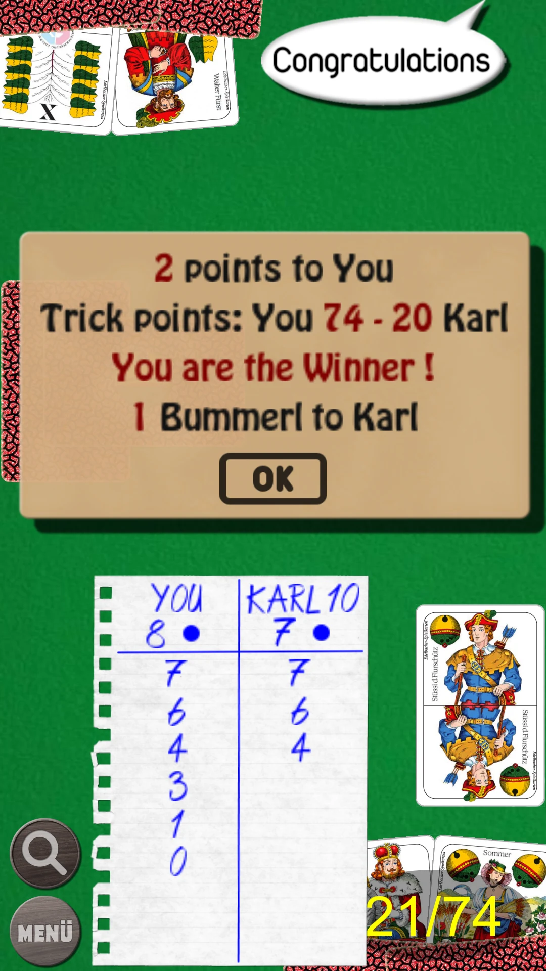 Schnapsen with Karl screenshot